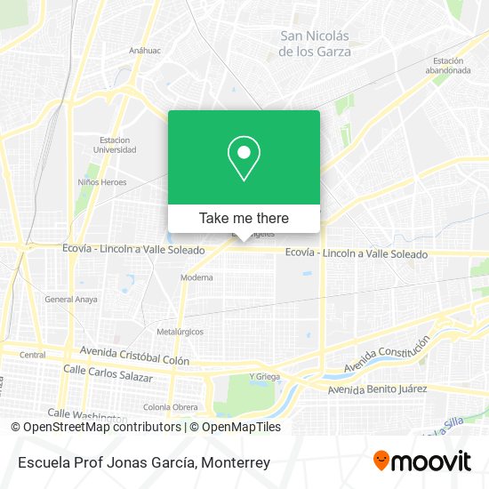 Escuela Prof Jonas García map