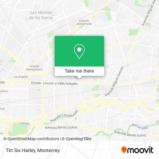 Mapa de Tkt Six Harley