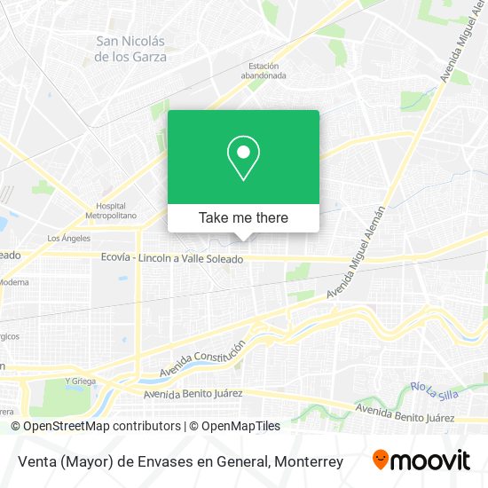 Mapa de Venta (Mayor) de Envases en General