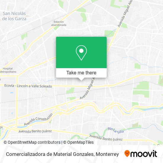 Comercializadora de Material Gonzales map