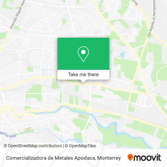 Comercializadora de Metales Apodaca map