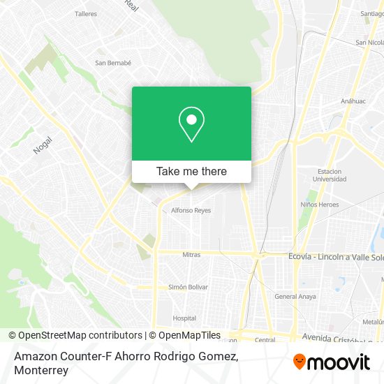 Amazon Counter-F Ahorro Rodrigo Gomez map