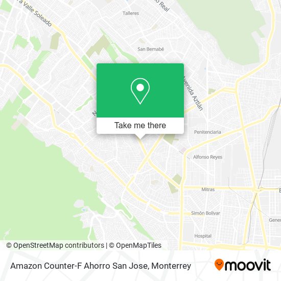 Amazon Counter-F Ahorro San Jose map