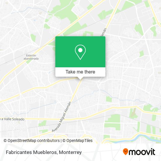 Fabricantes Muebleros map