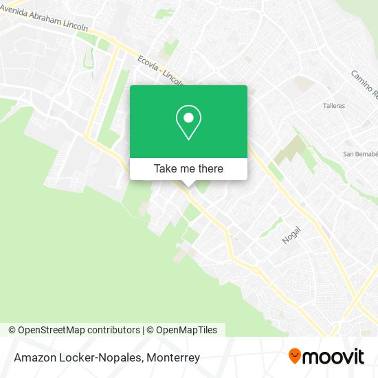Amazon Locker-Nopales map
