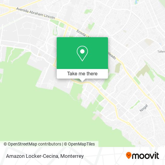 Amazon Locker-Cecina map