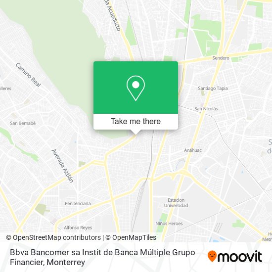 Bbva Bancomer sa Instit de Banca Múltiple Grupo Financier map