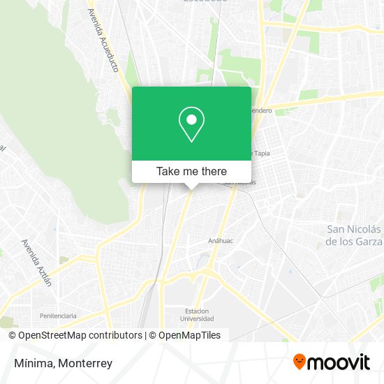 Mapa de Mínima