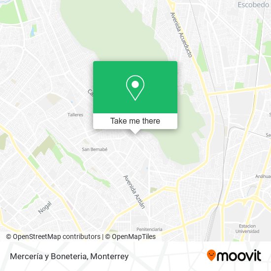 Mapa de Mercería y Boneteria