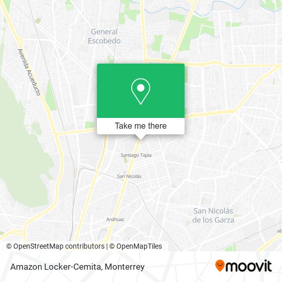 Amazon Locker-Cemita map