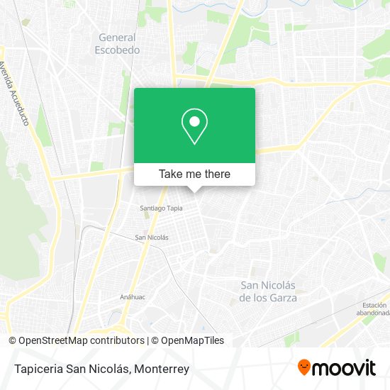 Tapiceria San Nicolás map