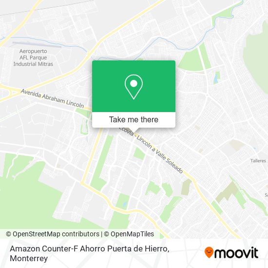 Amazon Counter-F Ahorro Puerta de Hierro map