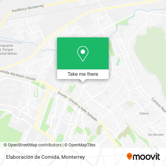 Elaboración de Comida map