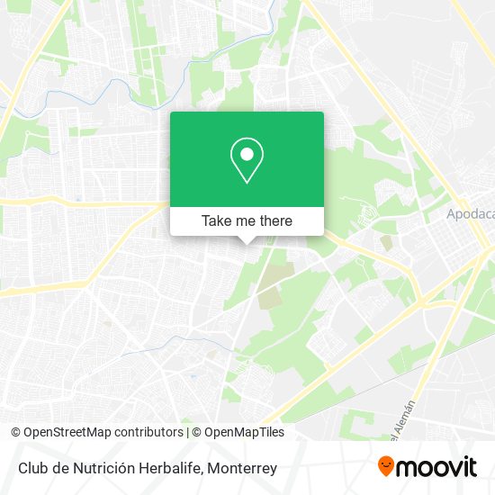 Mapa de Club de Nutrición Herbalife
