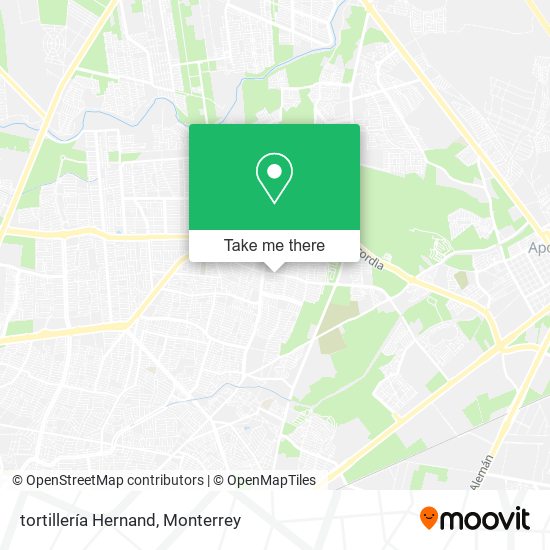 Mapa de tortillería Hernand