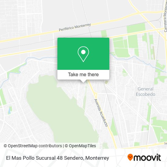 El Mas Pollo Sucursal 48 Sendero map