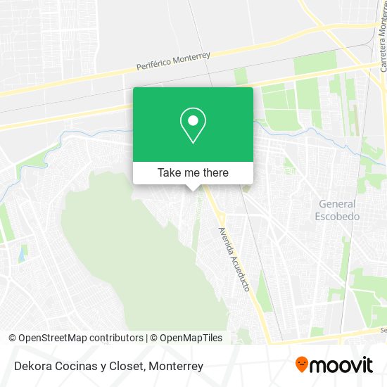 Mapa de Dekora Cocinas y Closet