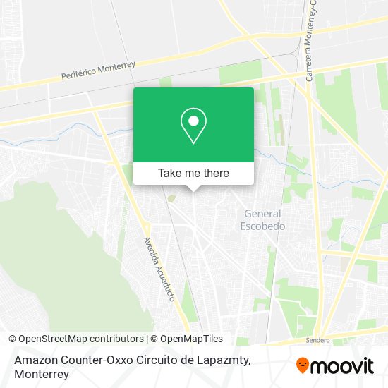Amazon Counter-Oxxo Circuito de Lapazmty map