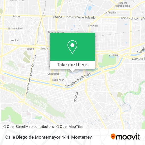 Calle Diego de Montemayor 444 map
