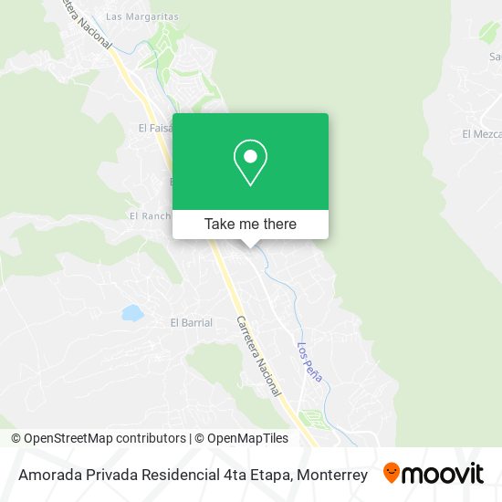 Mapa de Amorada Privada Residencial 4ta Etapa
