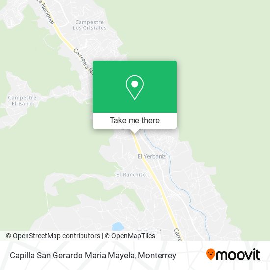 Capilla San Gerardo Maria Mayela map