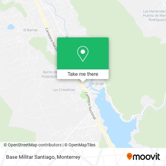 Base Militar Santiago map