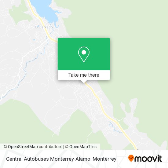 Central Autobuses Monterrey-Alamo map