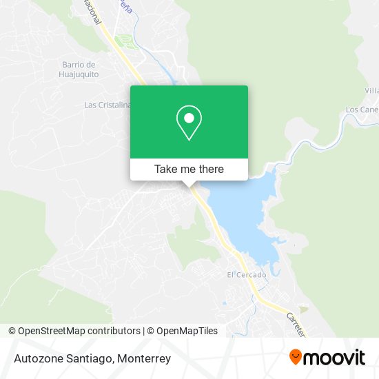 Mapa de Autozone Santiago