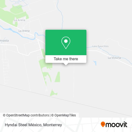 Hyndai Steel México map