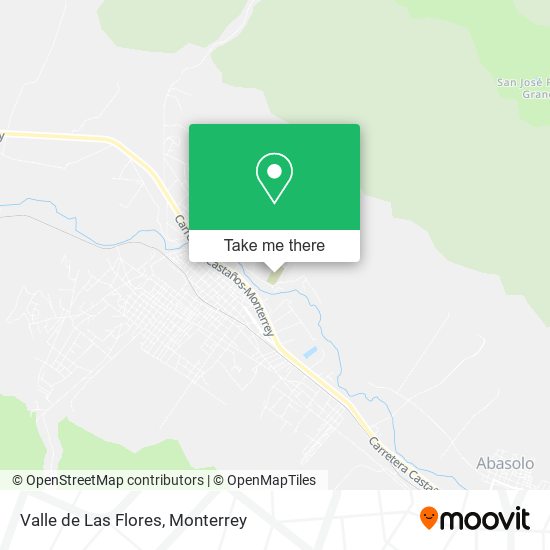 Mapa de Valle de Las Flores
