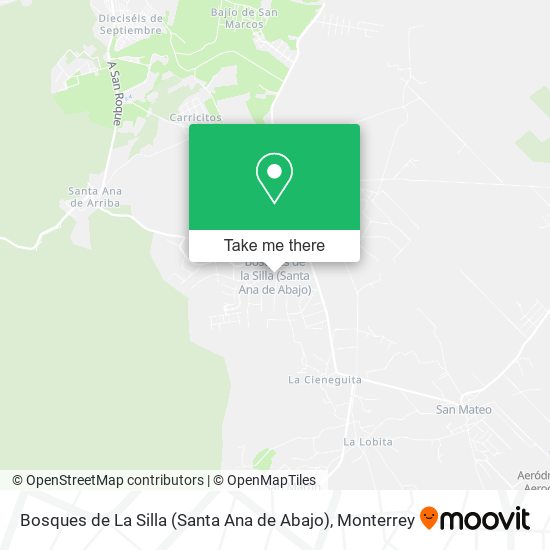 Bosques de La Silla (Santa Ana de Abajo) map