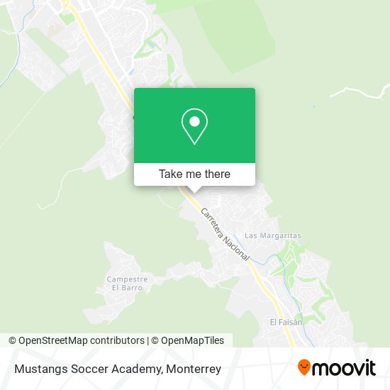 Mustangs Soccer Academy map