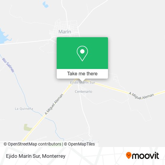 Ejido Marín Sur map