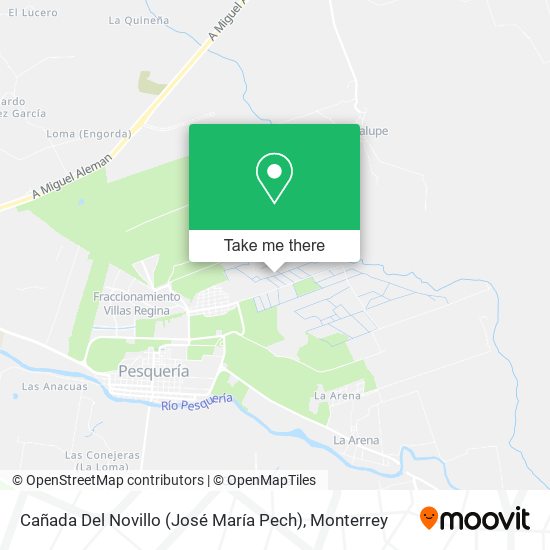 Cañada Del Novillo (José María Pech) map