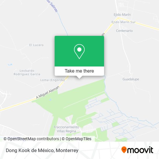 Dong Kook de México map