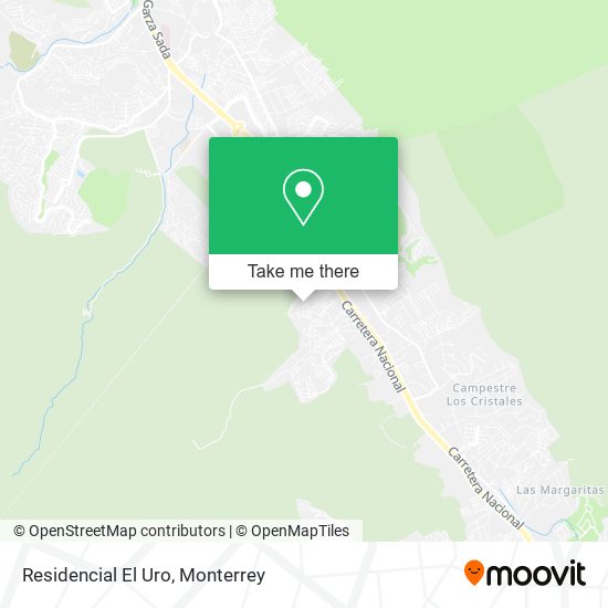 Mapa de Residencial El Uro