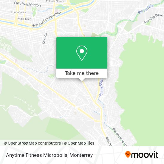 Anytime Fitness Micropolis map