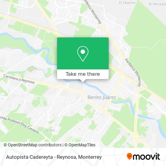 Autopista Cadereyta - Reynosa map