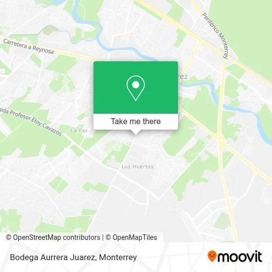 Bodega Aurrera Juarez map