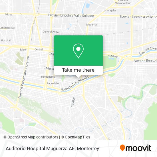 Mapa de Auditorio Hospital Muguerza AE