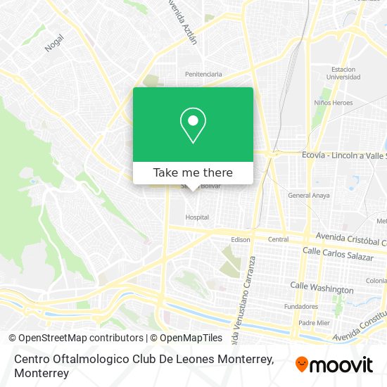How to get to Centro Oftalmologico Club De Leones Monterrey by Bus or  Metrorrey?