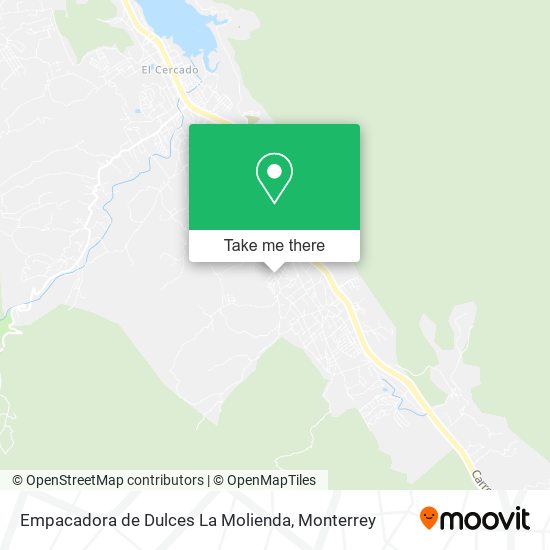 Mapa de Empacadora de Dulces La Molienda
