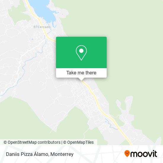 Mapa de Daniis Pizza Álamo