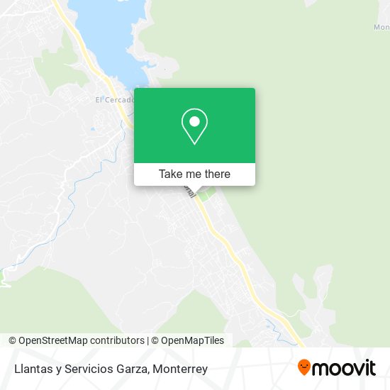 Llantas y Servicios Garza map