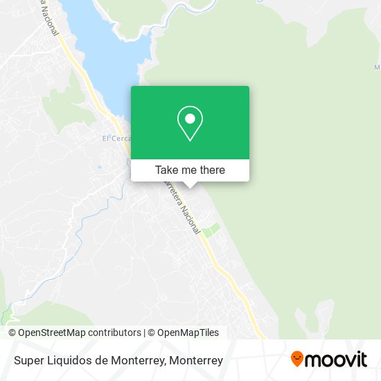 Super Liquidos de Monterrey map