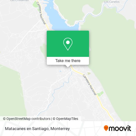 Matacanes en Santiago map