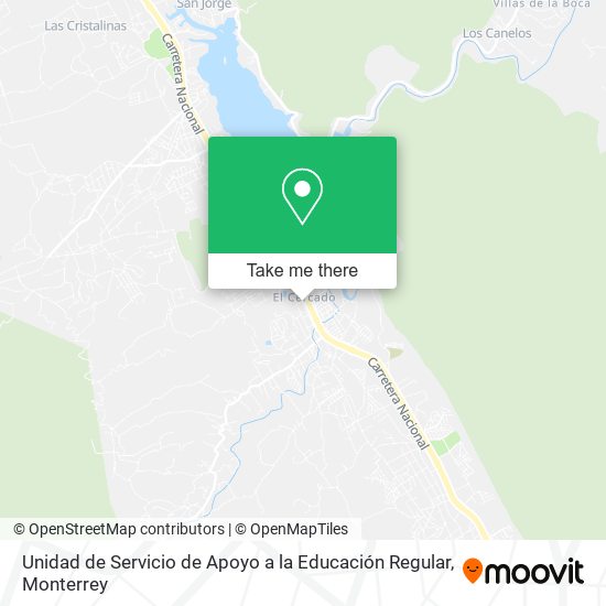 Unidad de Servicio de Apoyo a la Educación Regular map