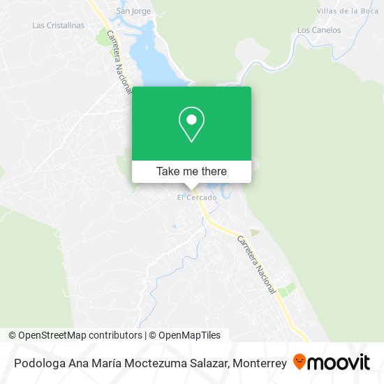 Mapa de Podologa Ana María Moctezuma Salazar