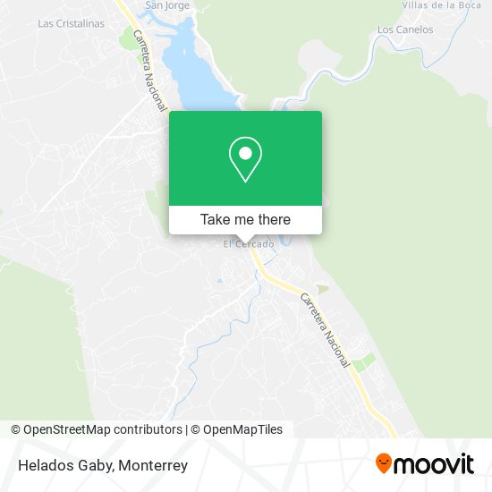 Mapa de Helados Gaby