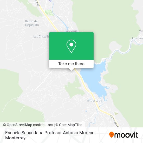 Mapa de Escuela Secundaria Profesor Antonio Moreno
